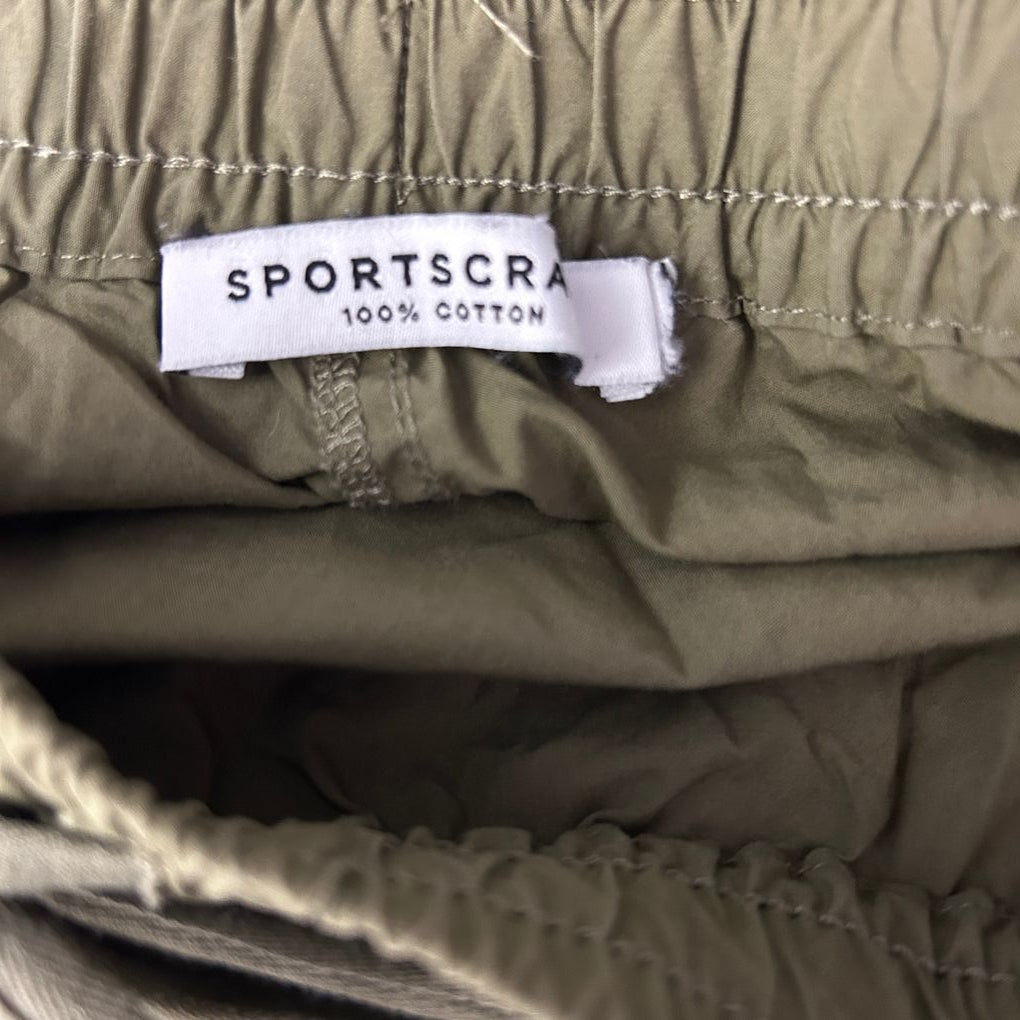 Sportscraft Olive Cotton Drawstring Pants - Size 18