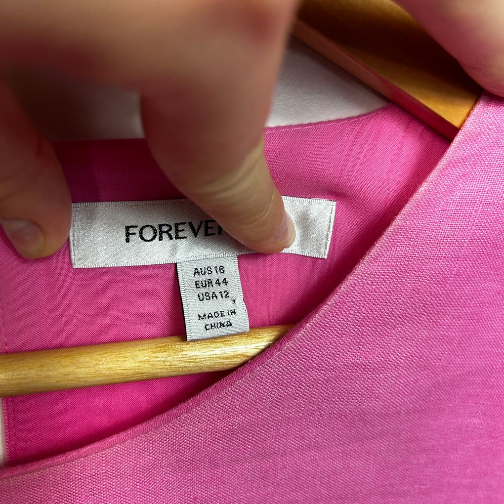 Forever New Pink Dress - Size 16