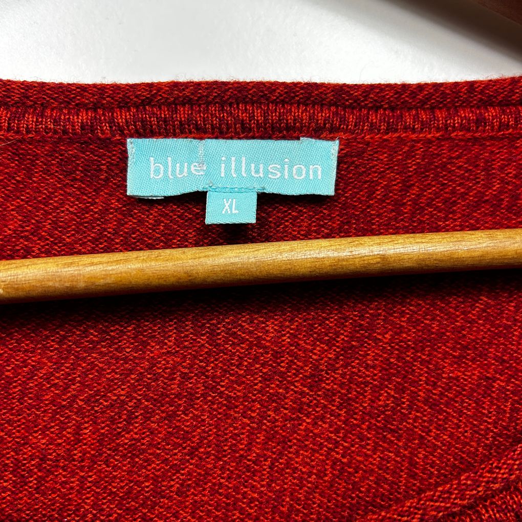 Blue Illusion Red Jumper - Size XL