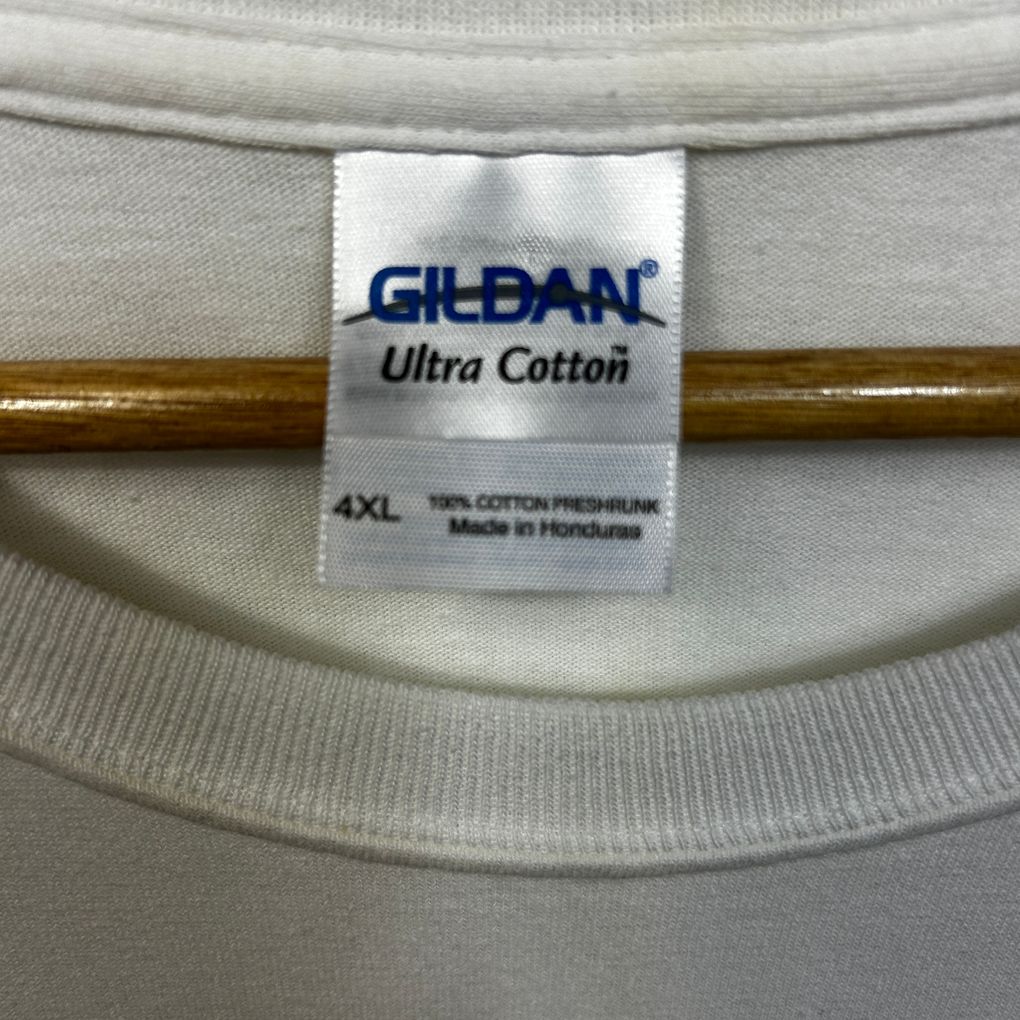 Novetly White Cotton T-Shirt - Size 4XL