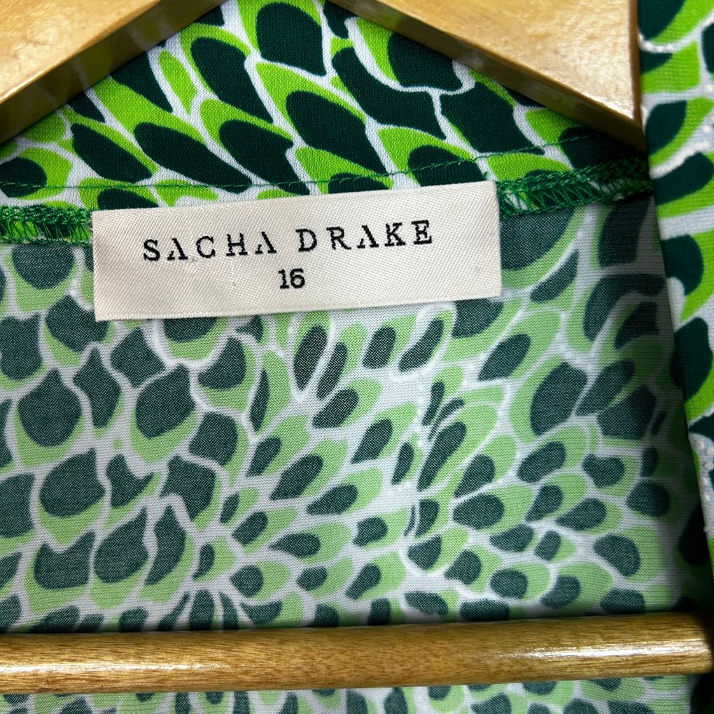 Sacha Drake Green Dress - Size 16