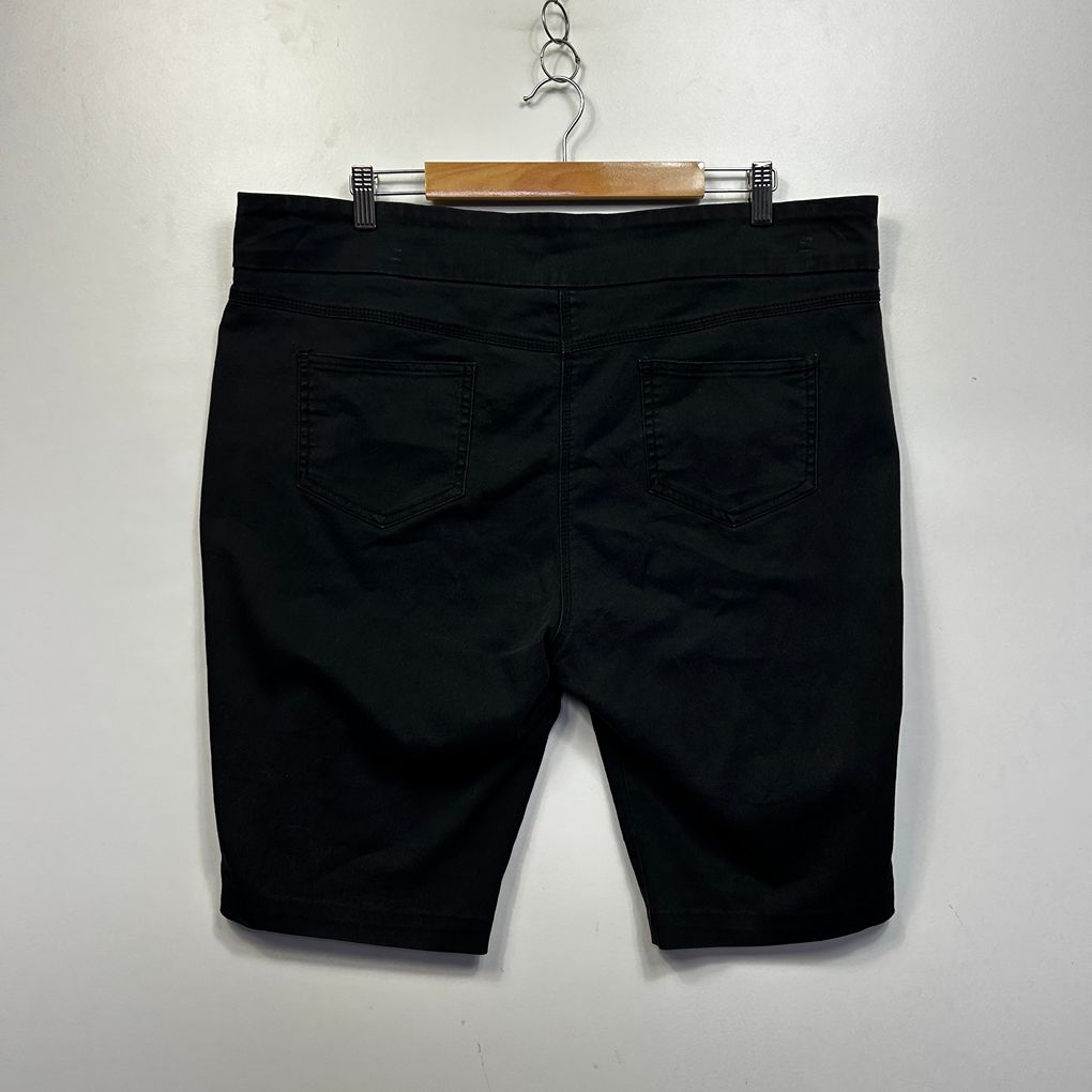 Millers Black Plus Size Cotton Shorts - Size 20