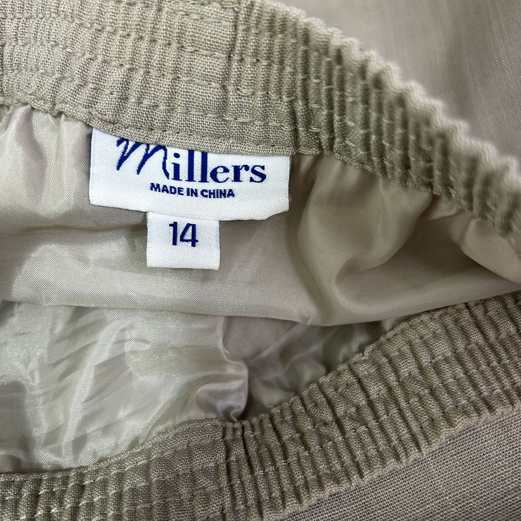 Millers Taupe Skirt - Size 14