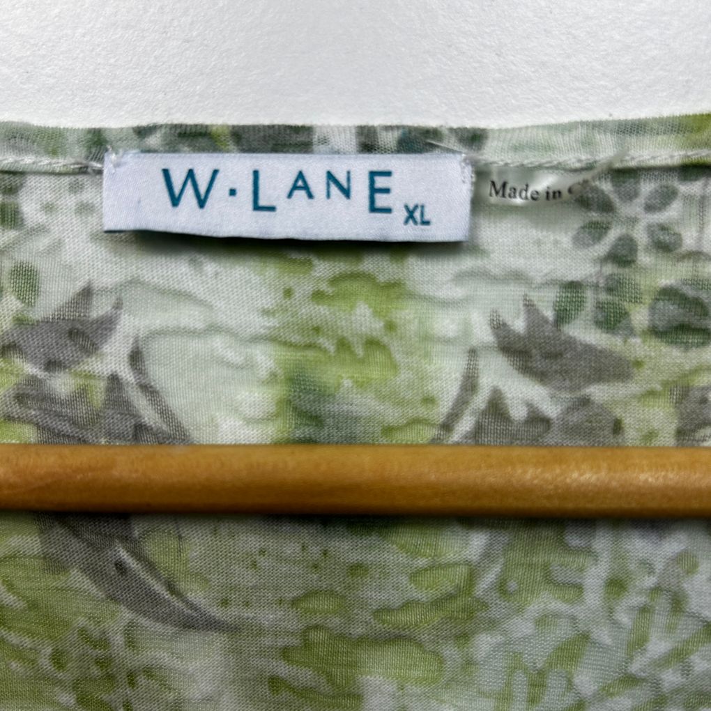 W.Lane Green Cotton Top - Size XL