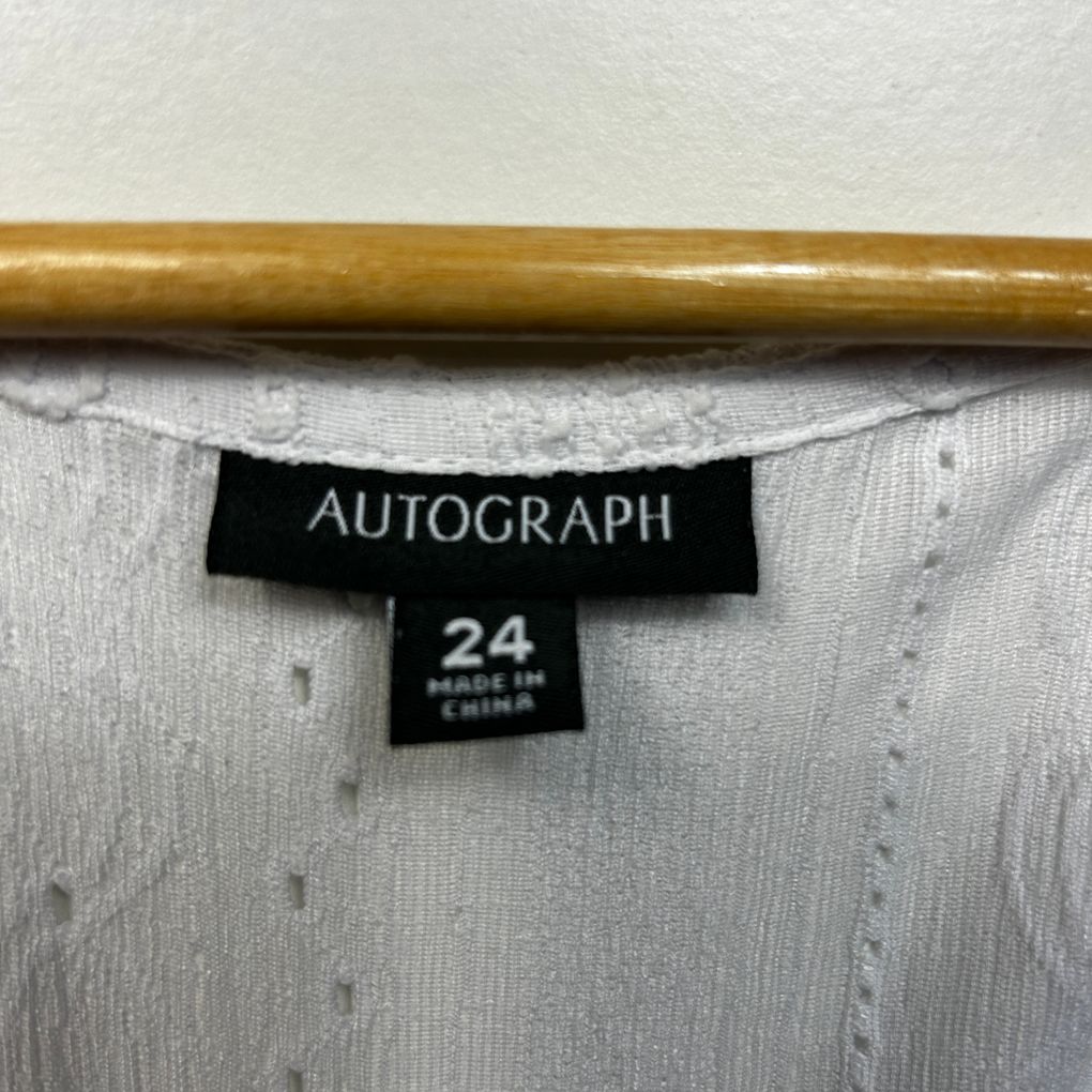 Autograph White Plus Size Top - Size 24