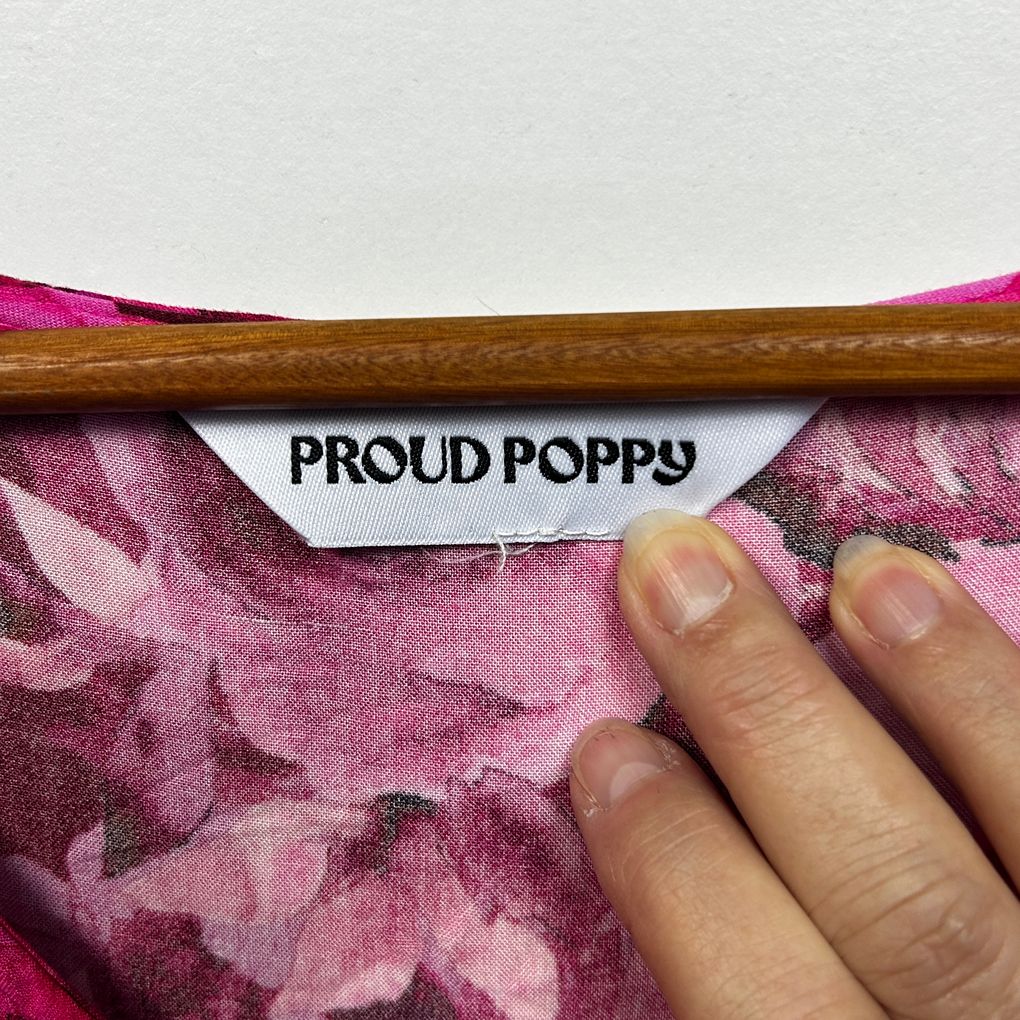 Proud Poppy Pink Floral Maxi Dress - Size 18/20