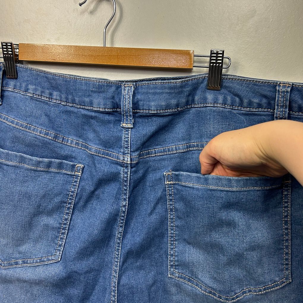 Anko Blue Plus Size Denim Shorts - Size 24