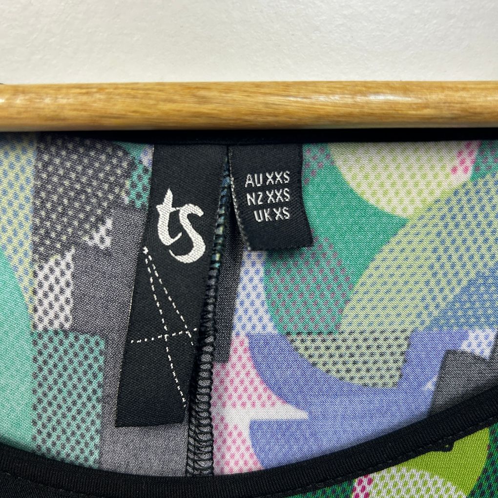 Taking Shape Multicoloured Print Top - Size 12/XXS