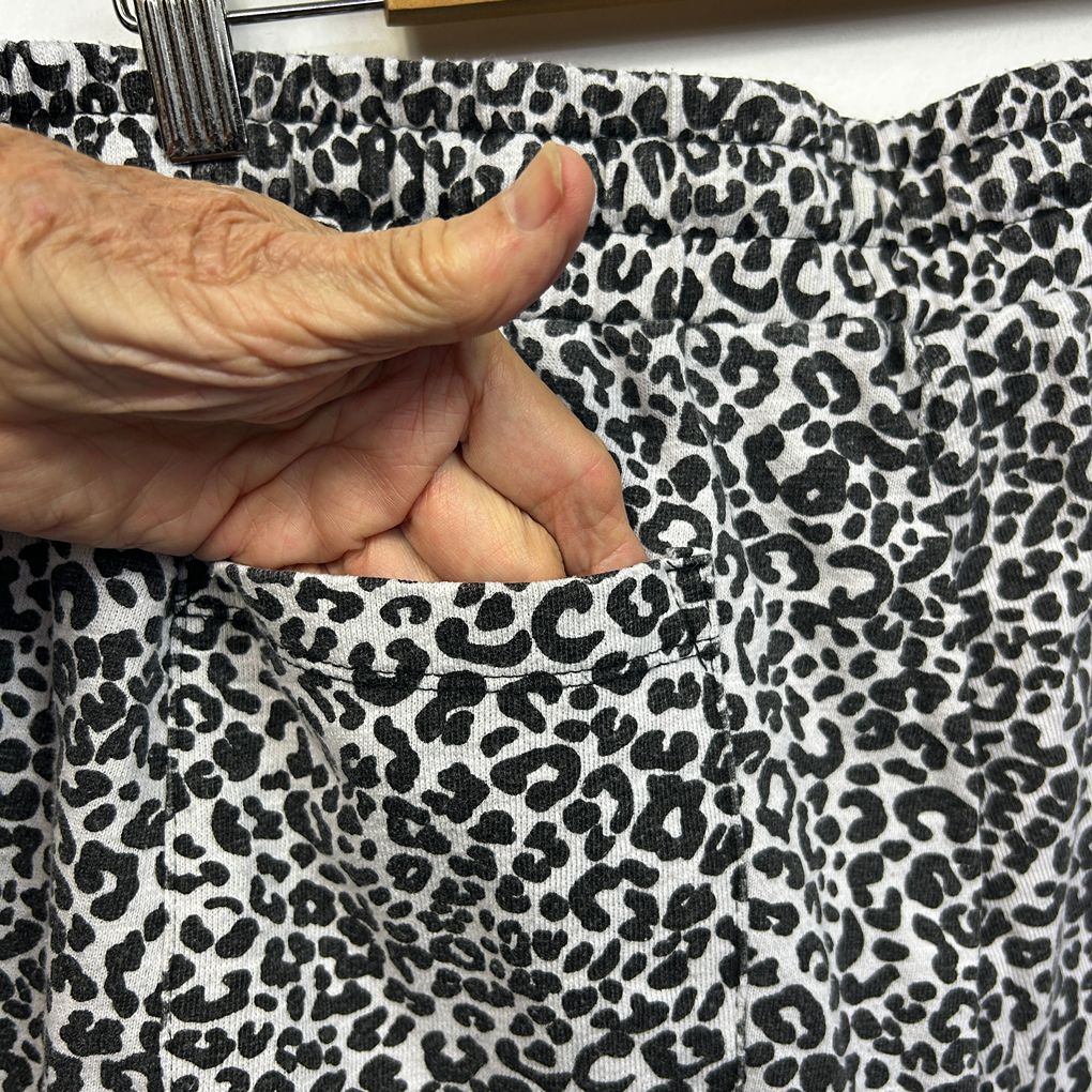 Virtuelle Leopard Print Cotton Pants - Size S/16