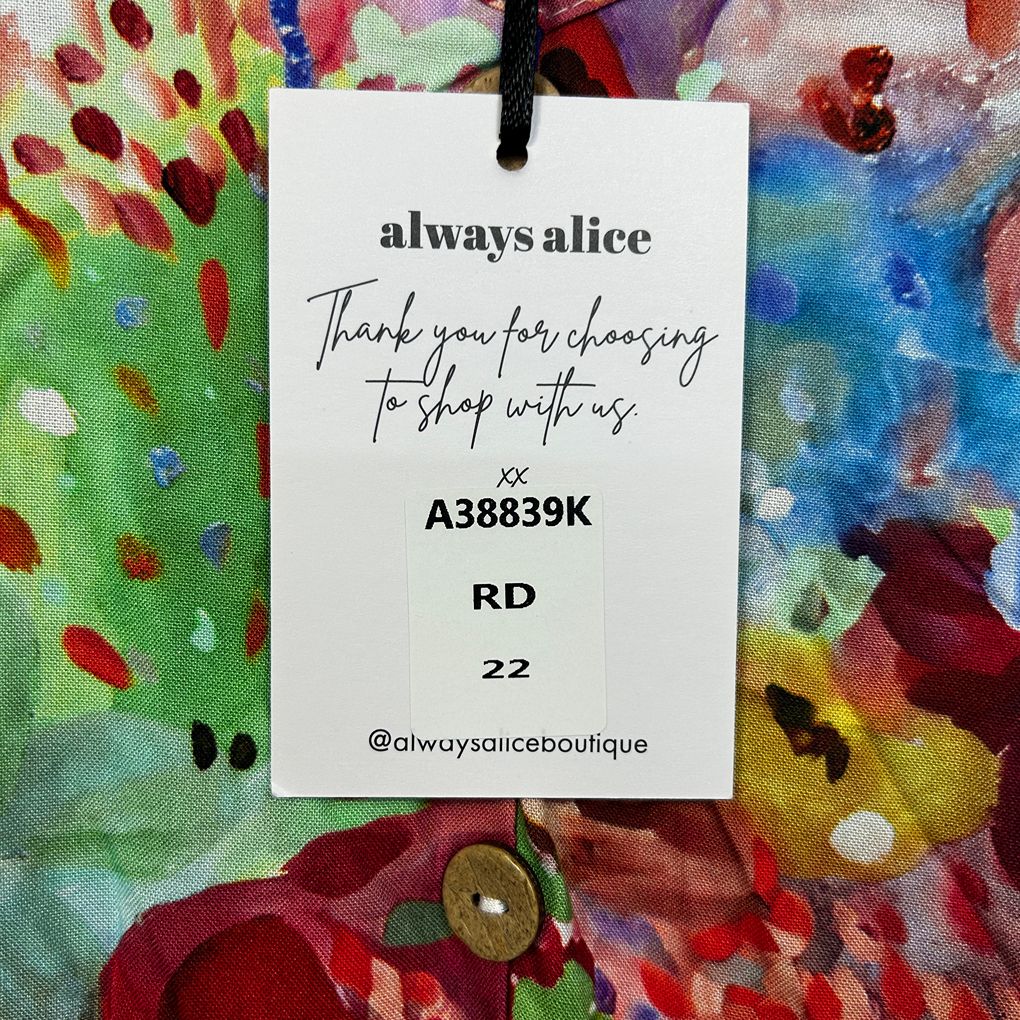 Always Alice Multicoloured Floral Maxi Dress - Size 22