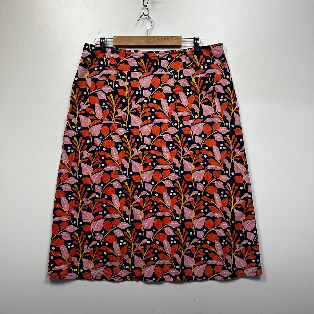 Karma East Multicoloured Cotton Skirt - Size XL