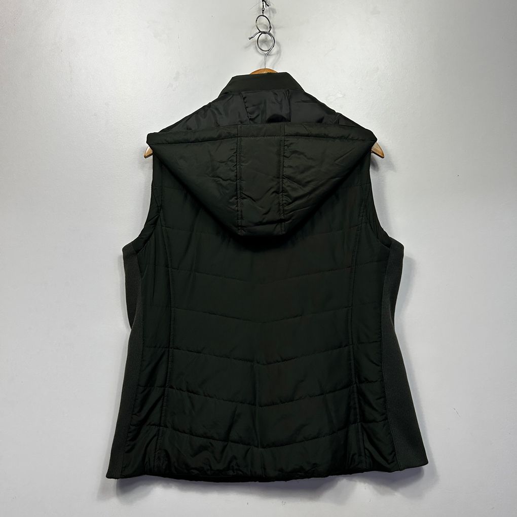 Katies Green Plus Size Hooded Puffer Vest - Size 18