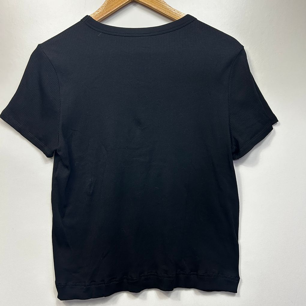 Uniqlo Black Ribbed Top - Size XL