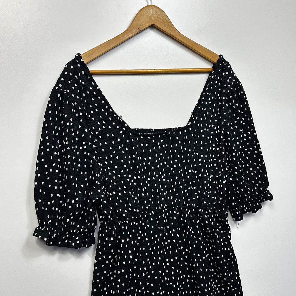 & me Black Polka Dot Dress - Size L