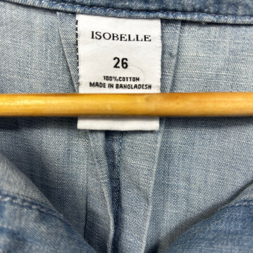 Isobelle Blue Cotton Denim Dress - Size 26