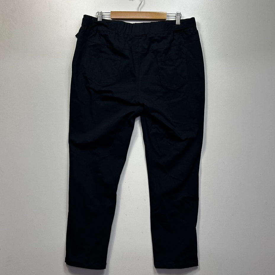 W.Lane Navy Plus Size Cotton Pants - Size 18