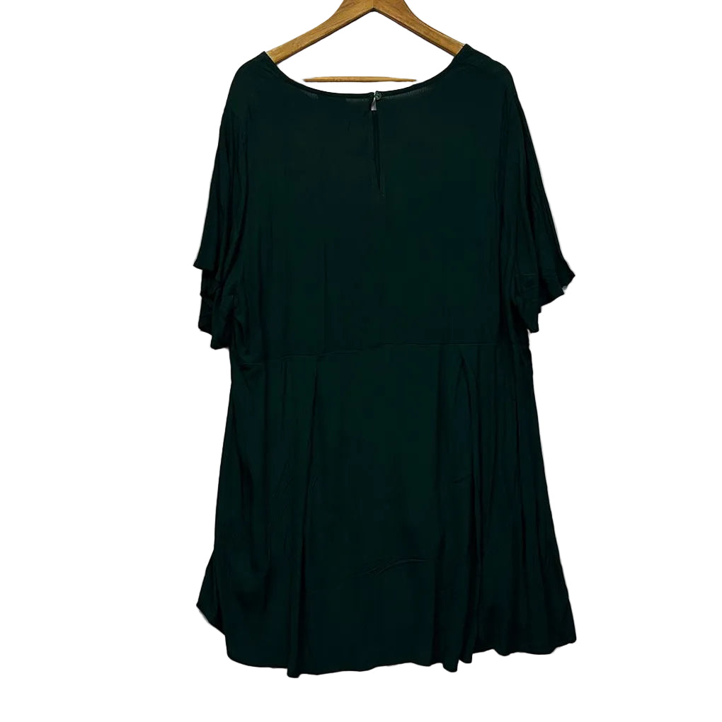 Autograph Green Short Sleeve Dress - Size 22
