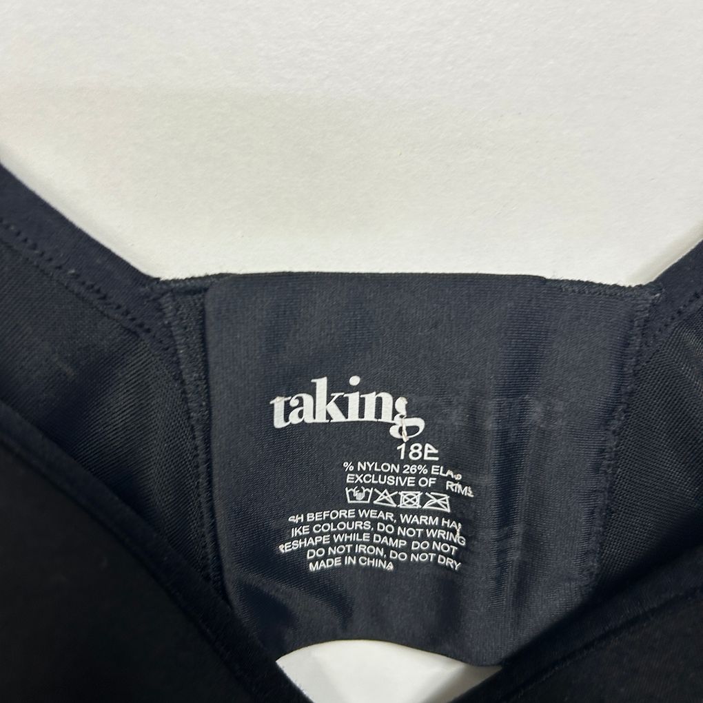 Taking Shape Black Bra - Size 18E