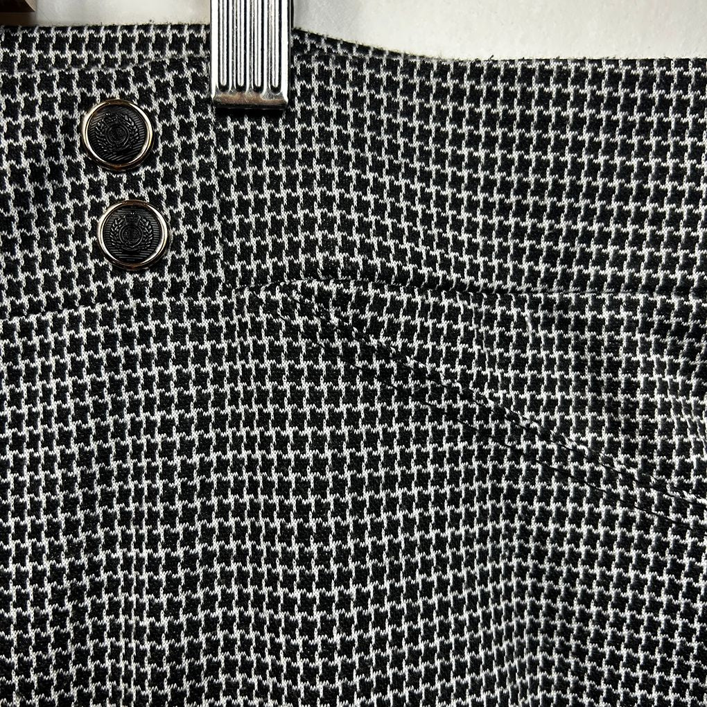 Autograph Black and White Houndstooth Pants - Size 24