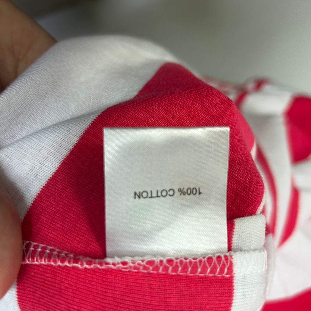 Millers Red Striped Plus Size Cotton Polo Top - Size 22
