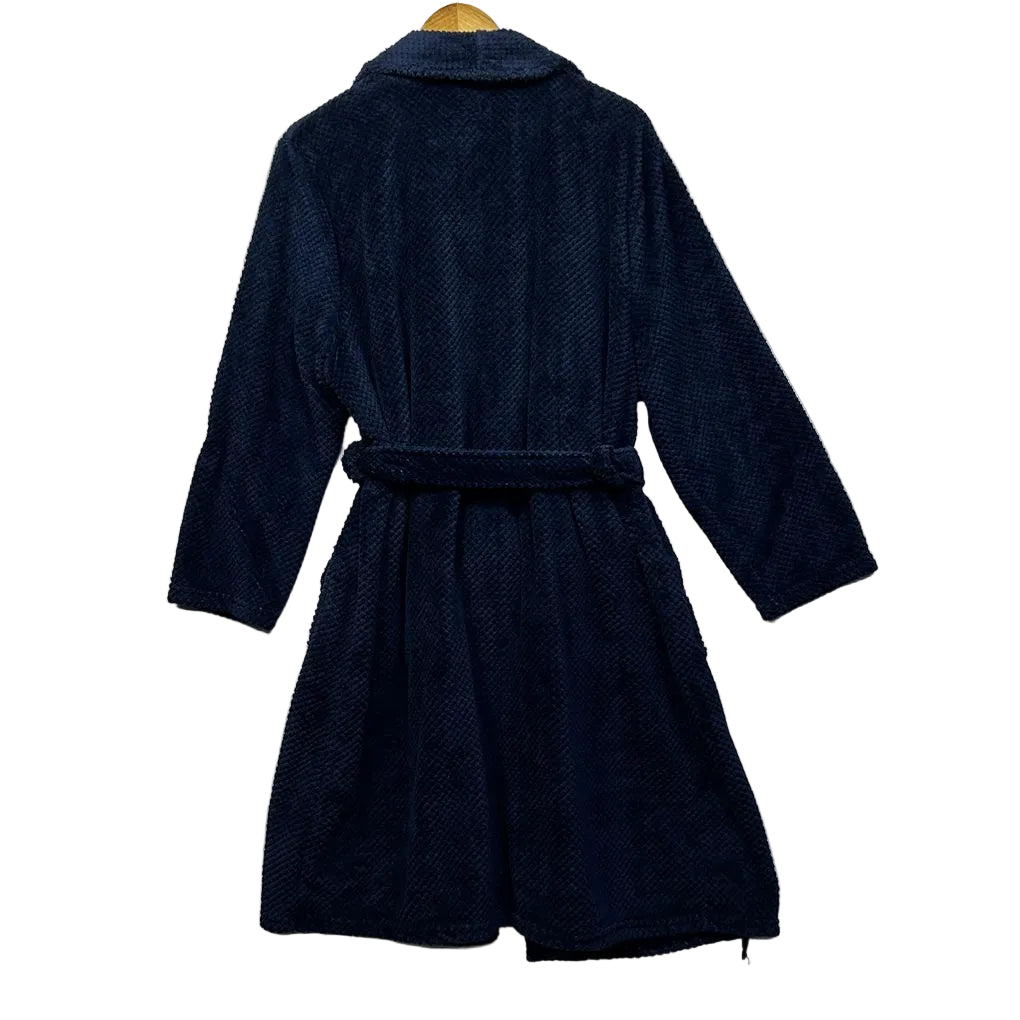 Millers Navy Plus Size Dressing Gown Robe - Size 20-22