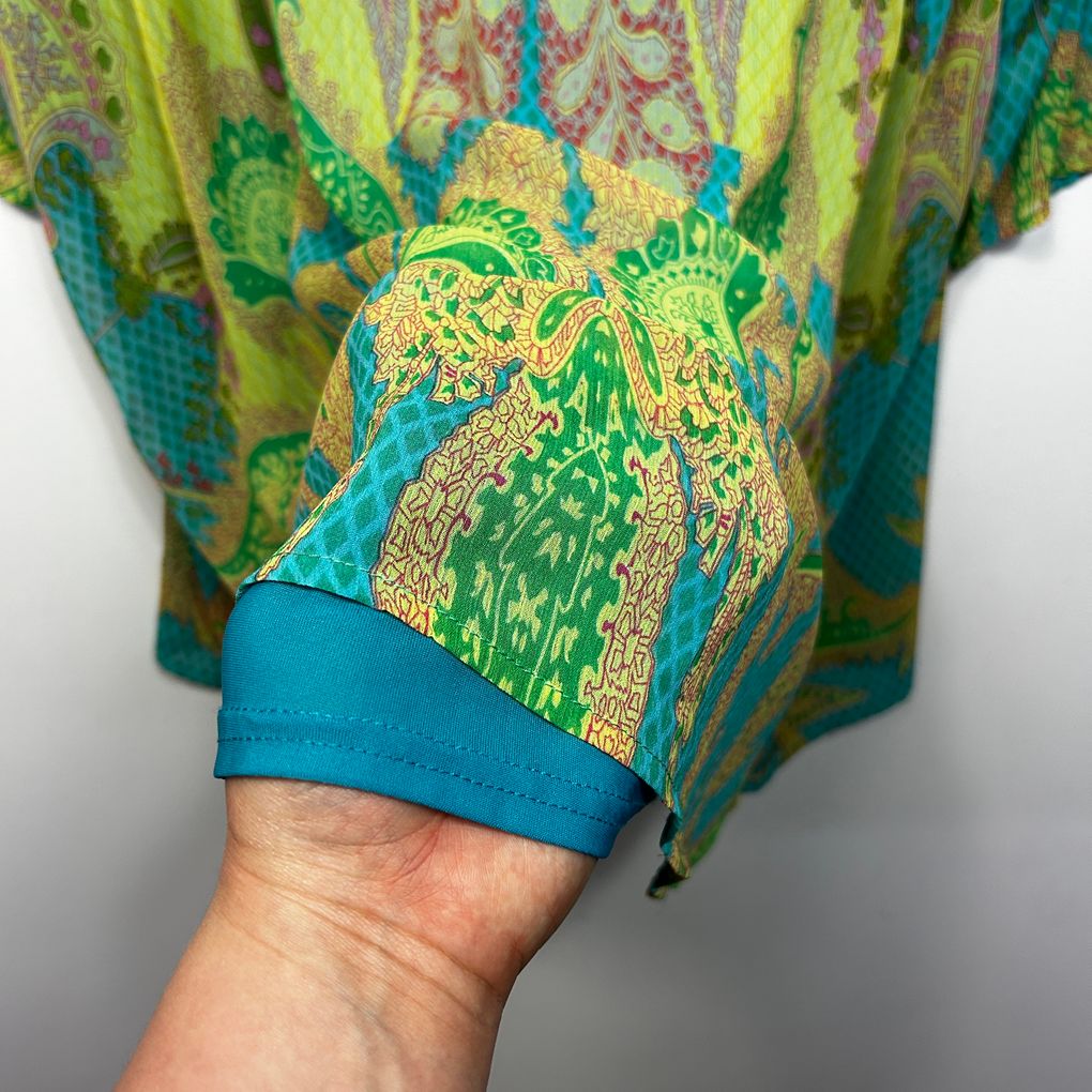 Beme Green Paisley Plus Size Top - Size 20