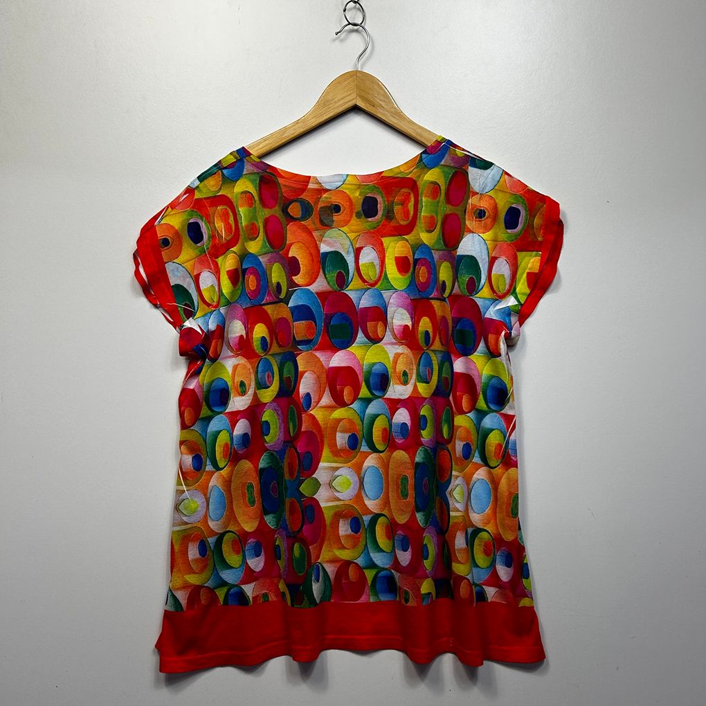 Fanny Lam Multicoloured Print Top - Size 16