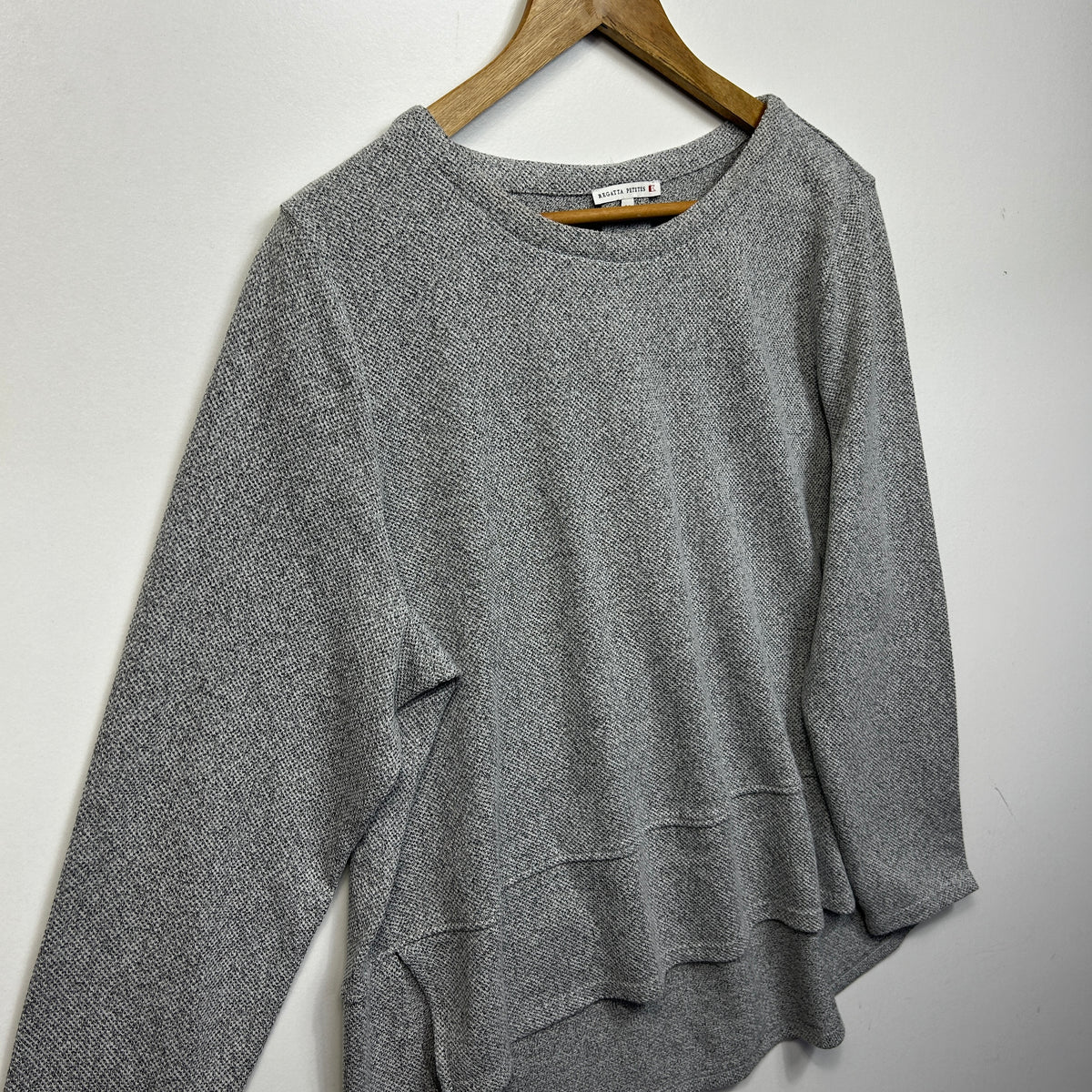 Regatta Petites Grey Cotton Long Sleeve Top - Size 16