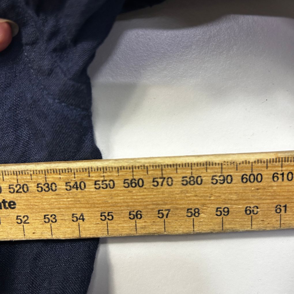 Country Road Navy Linen Shirt - Size 16