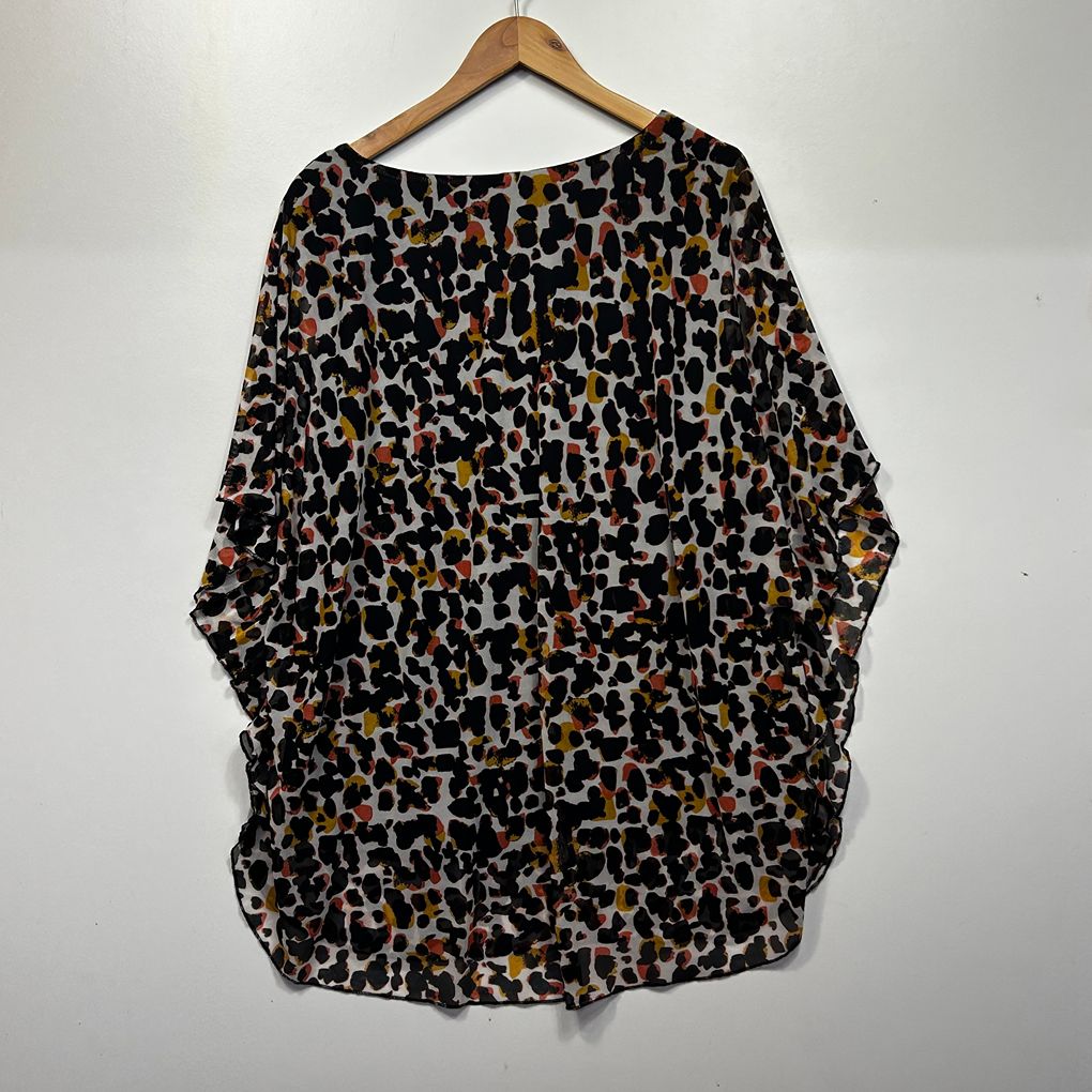Autograph Multicoloured Animal Print Top - Size 20