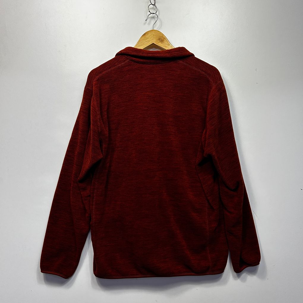Uniqlo Rust Fleece Jumper Jacket - Size XL