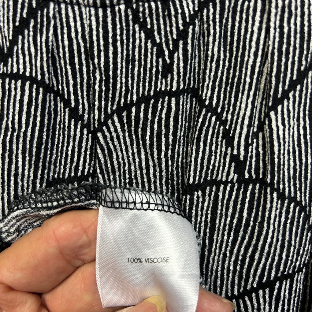 Autograph Black and White Print Top - Size 20