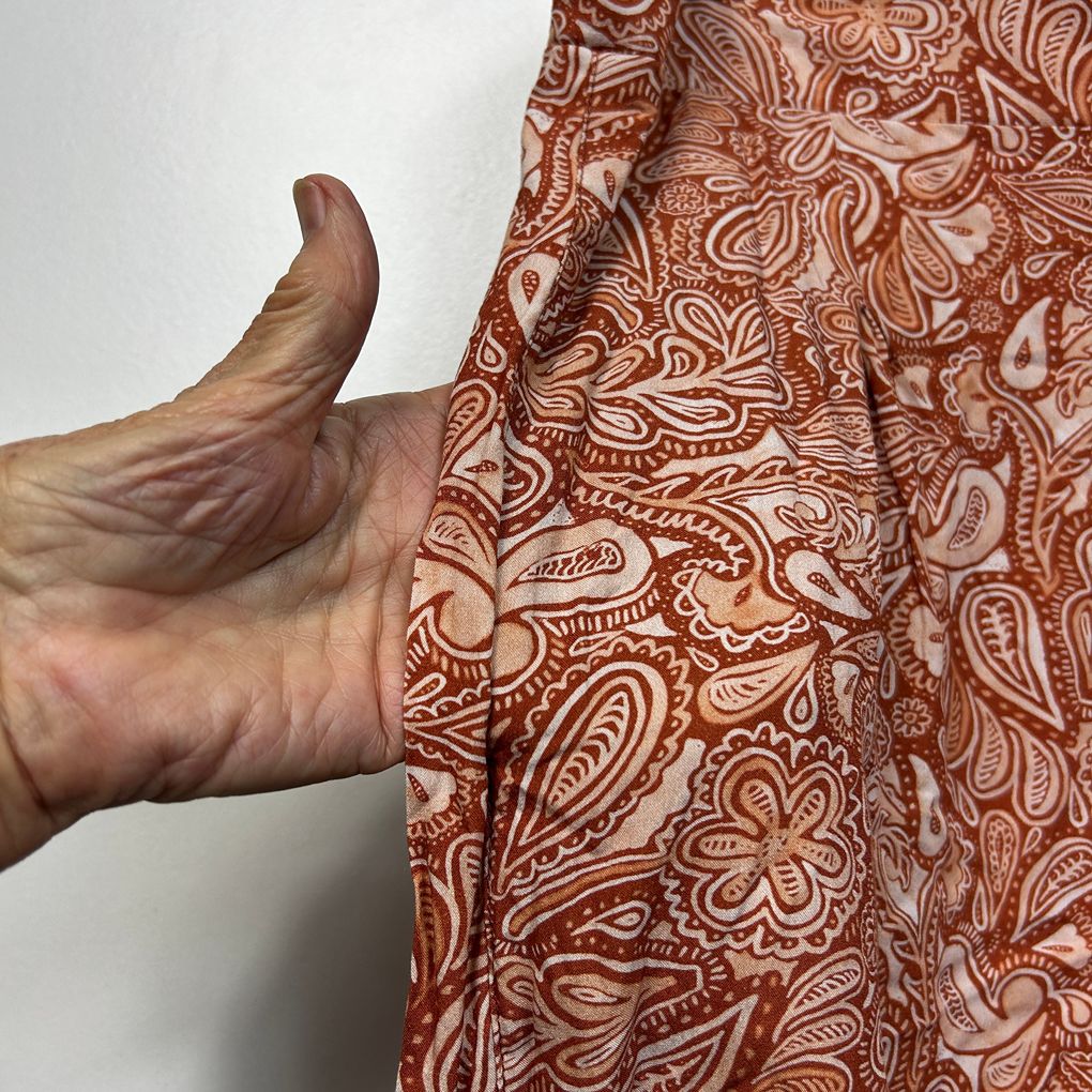 Styling You The Label Rust Paisley Shorts - Size 20