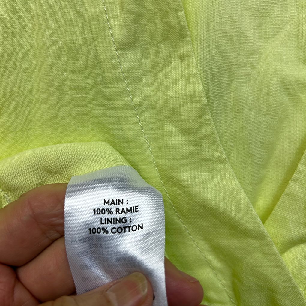 Country Road Lime Linen Shirt - Size 14