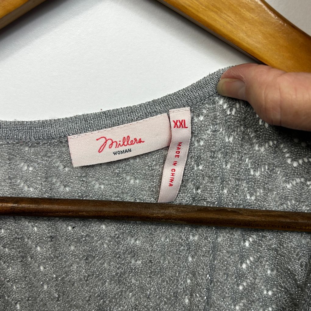 Millers Grey Cardigan - Size XXL