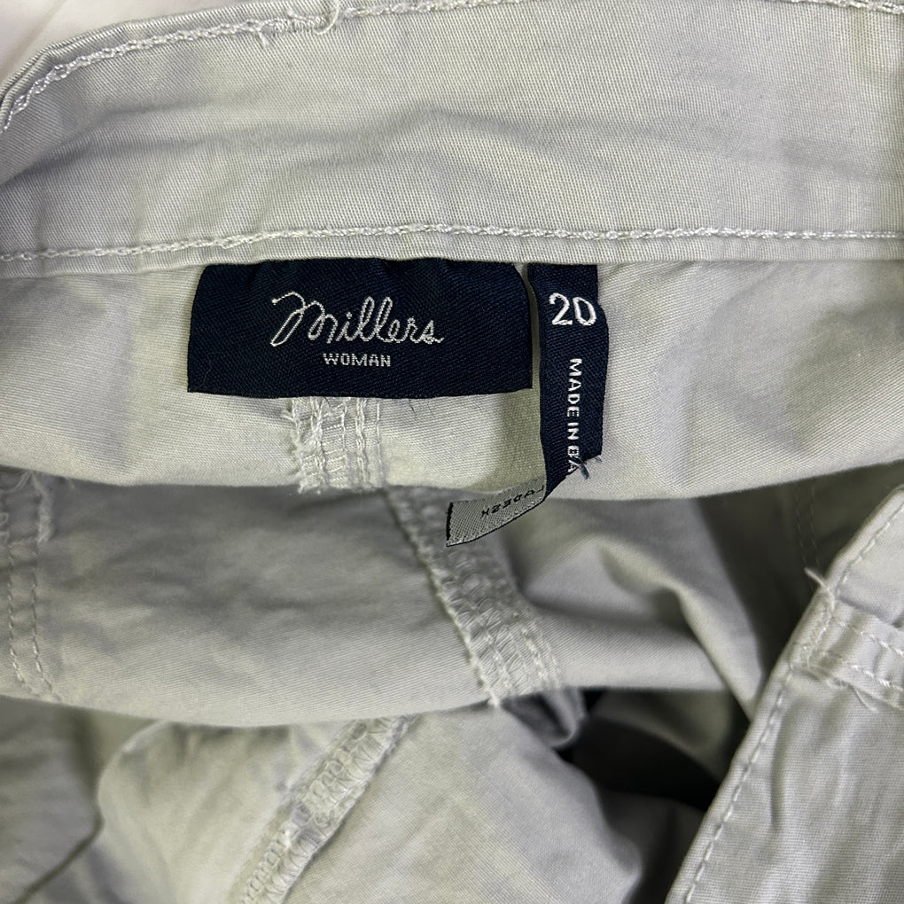 Millers Grey Cotton Pants - Size 20
