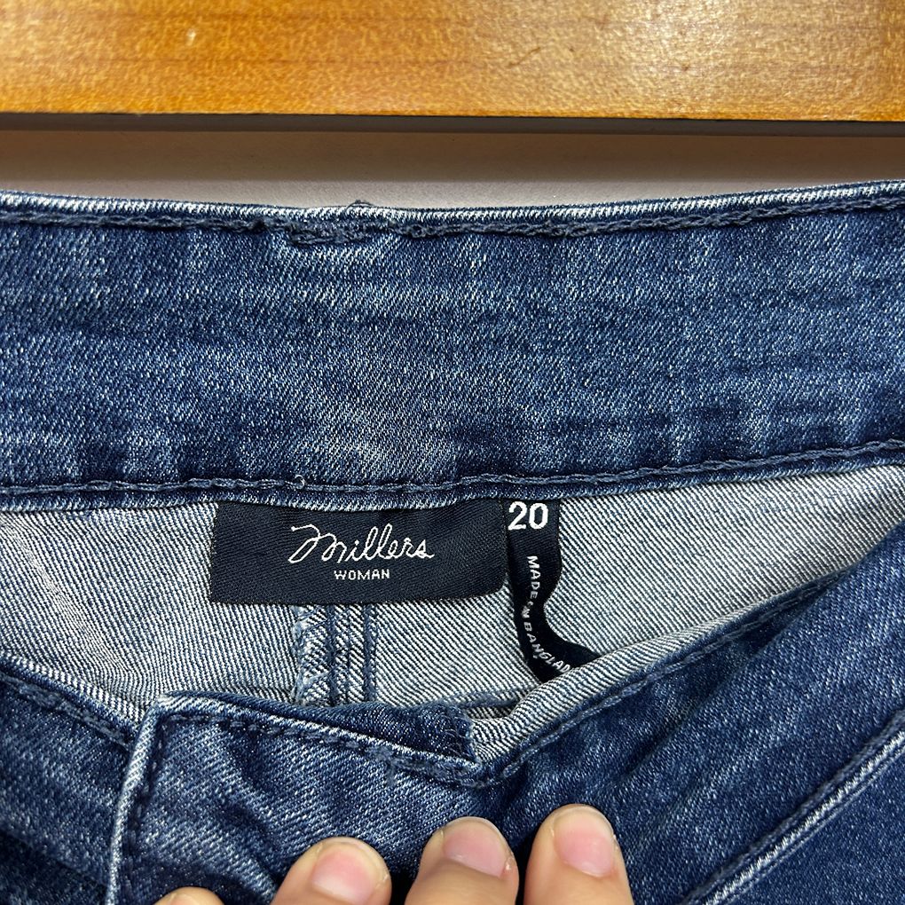 Millers Blue Plus Size Capri Cropped Pants Jeans - Size 20