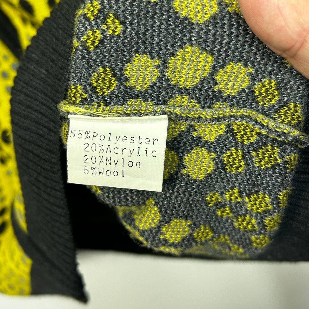 See Saw Yellow Wool Blend Zip Cardigan - Size M /12