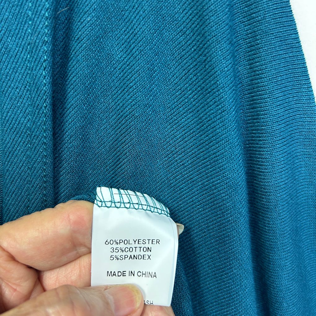 Freez Teal Cotton Shrug Top - Size 20
