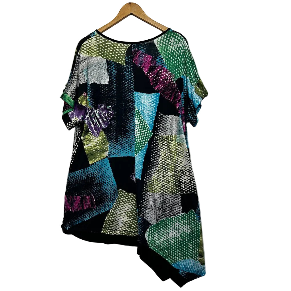 Taking Shape Multicoloured Tunic Top - Size 18/M
