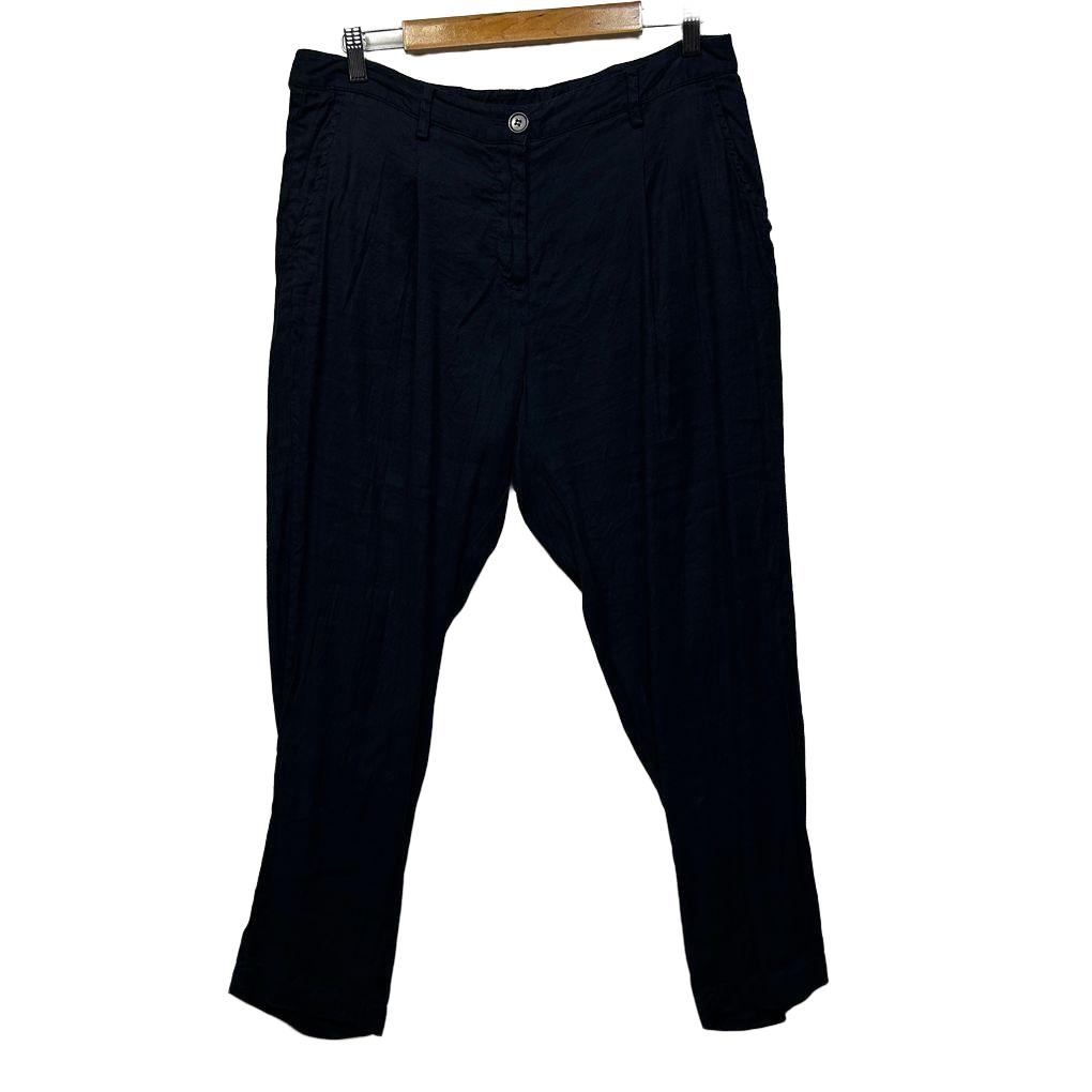 Blue Illusion Black Linen Pants - Size L