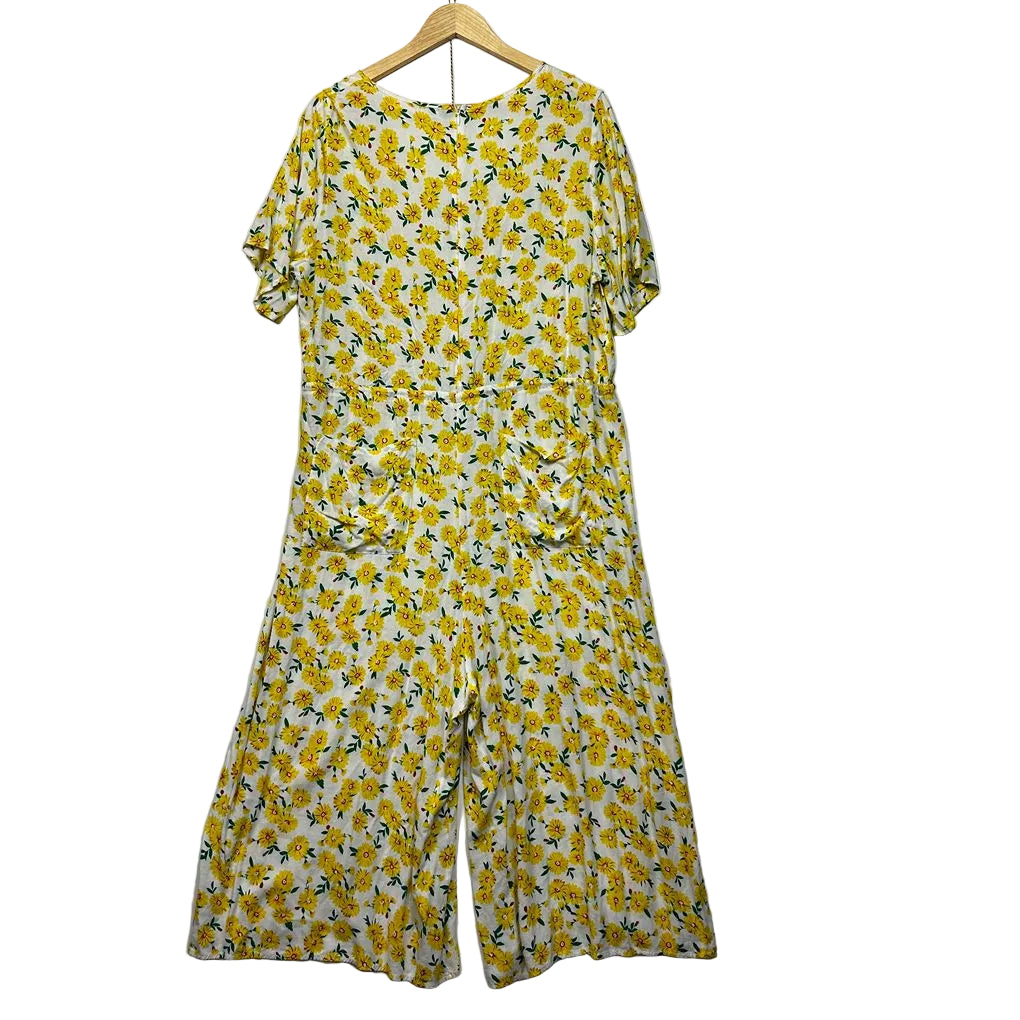 Boho Australia Yellow Sunflower Jumpsuit - Size L