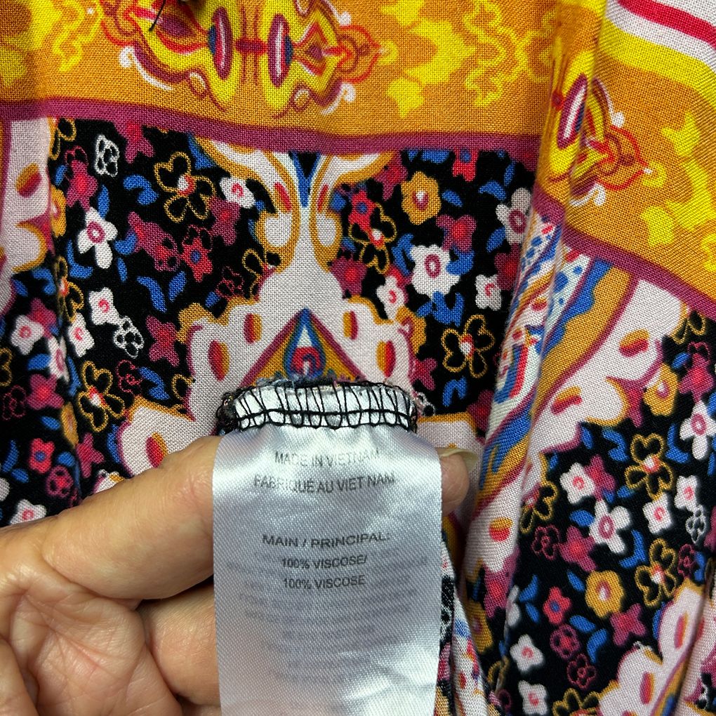 Rockmans Multicoloured Paisley Maxi Dress - Size 16