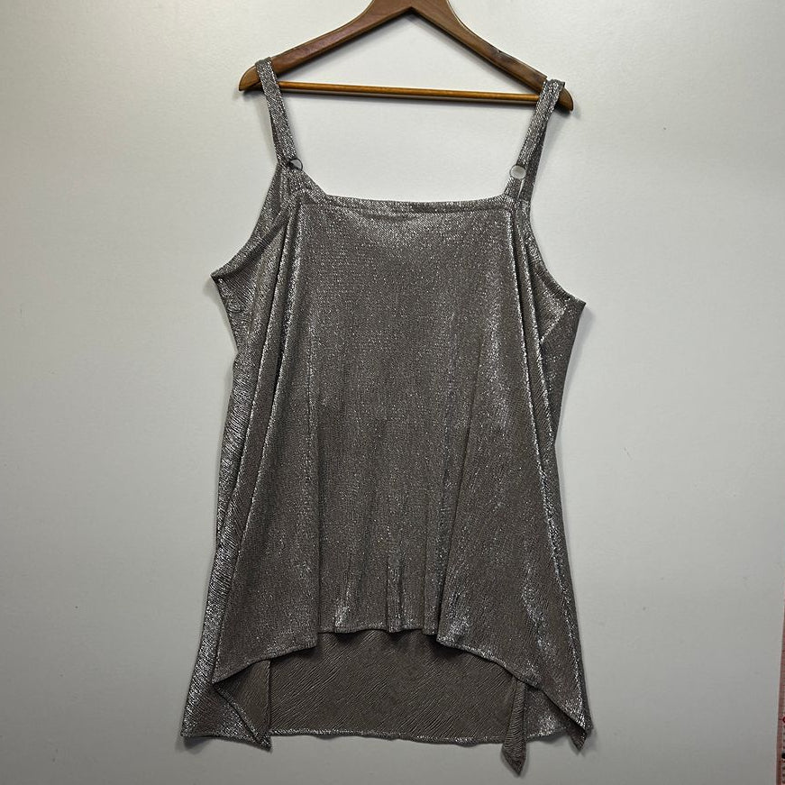 Taking Shape Silver Plus Size Cami Top - Size M/18