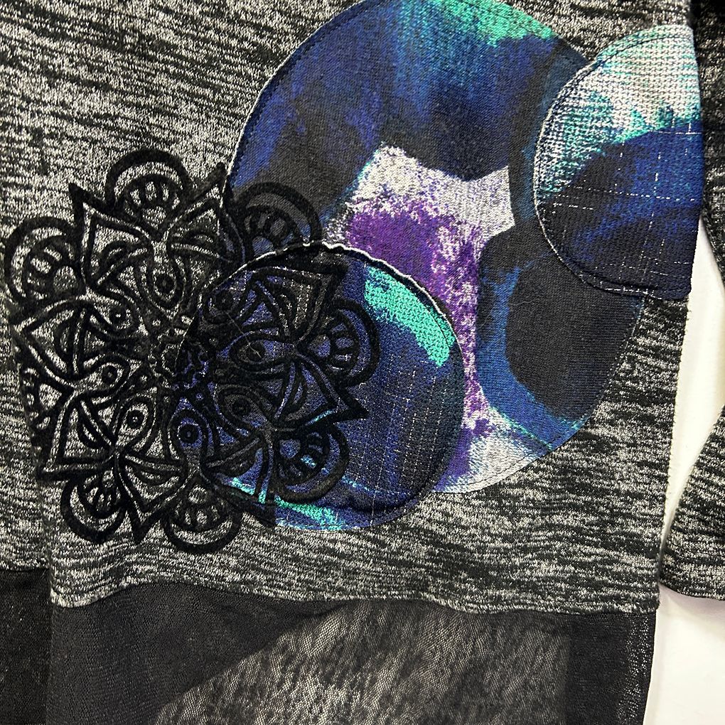 Taking Shape Grey Marle Tunic Top - Size 20/L