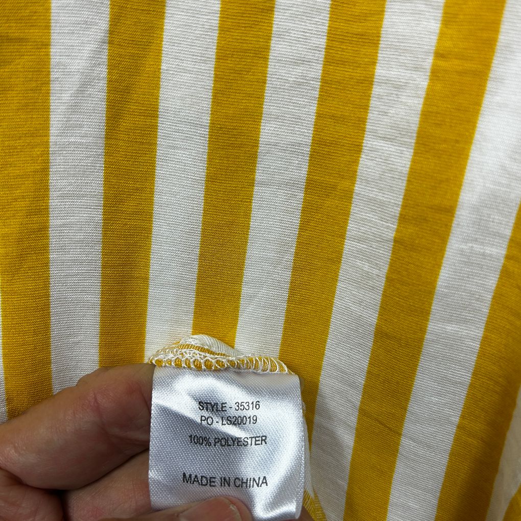 Hammock & Vine Yellow Striped Shirt - Size 16