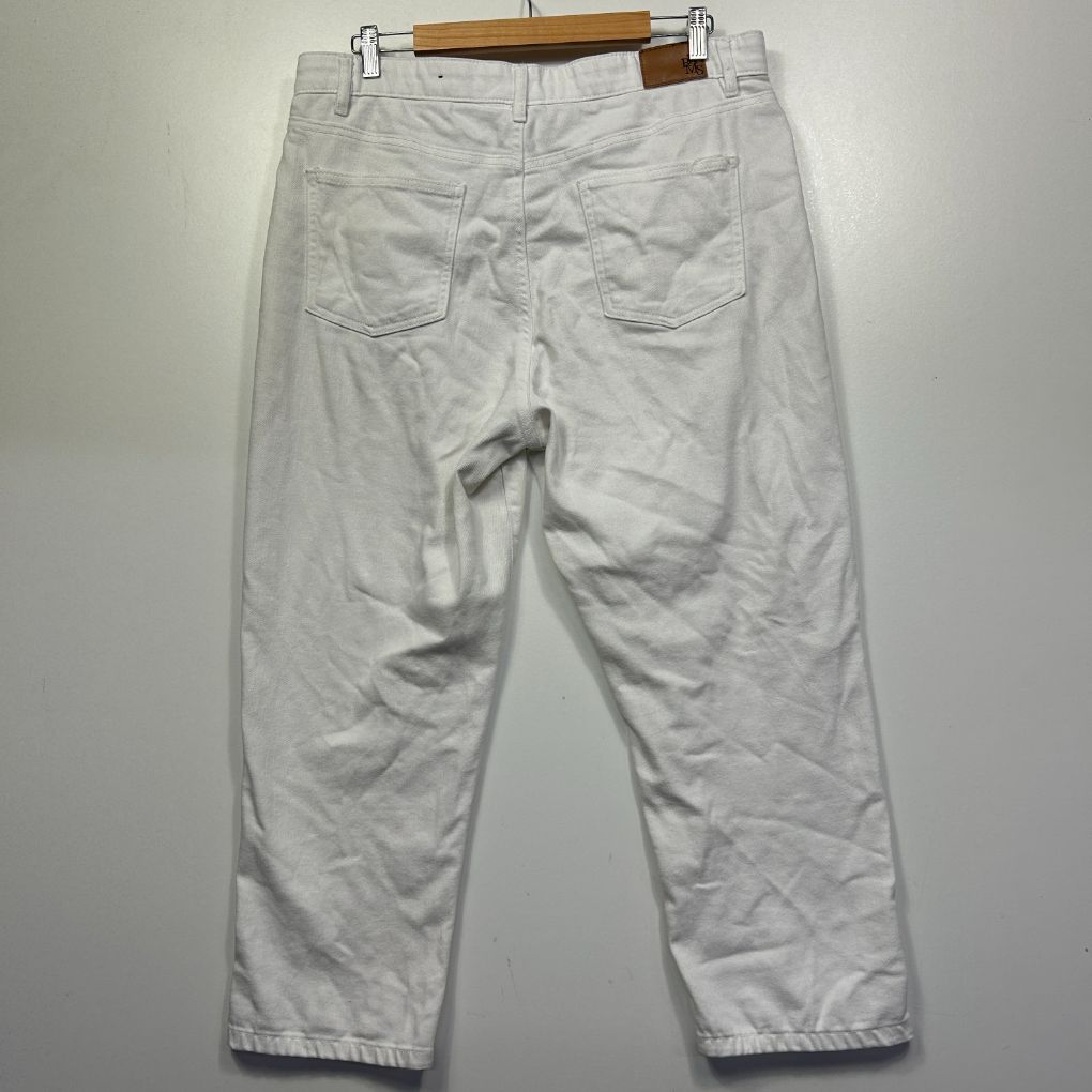 White jeans back view