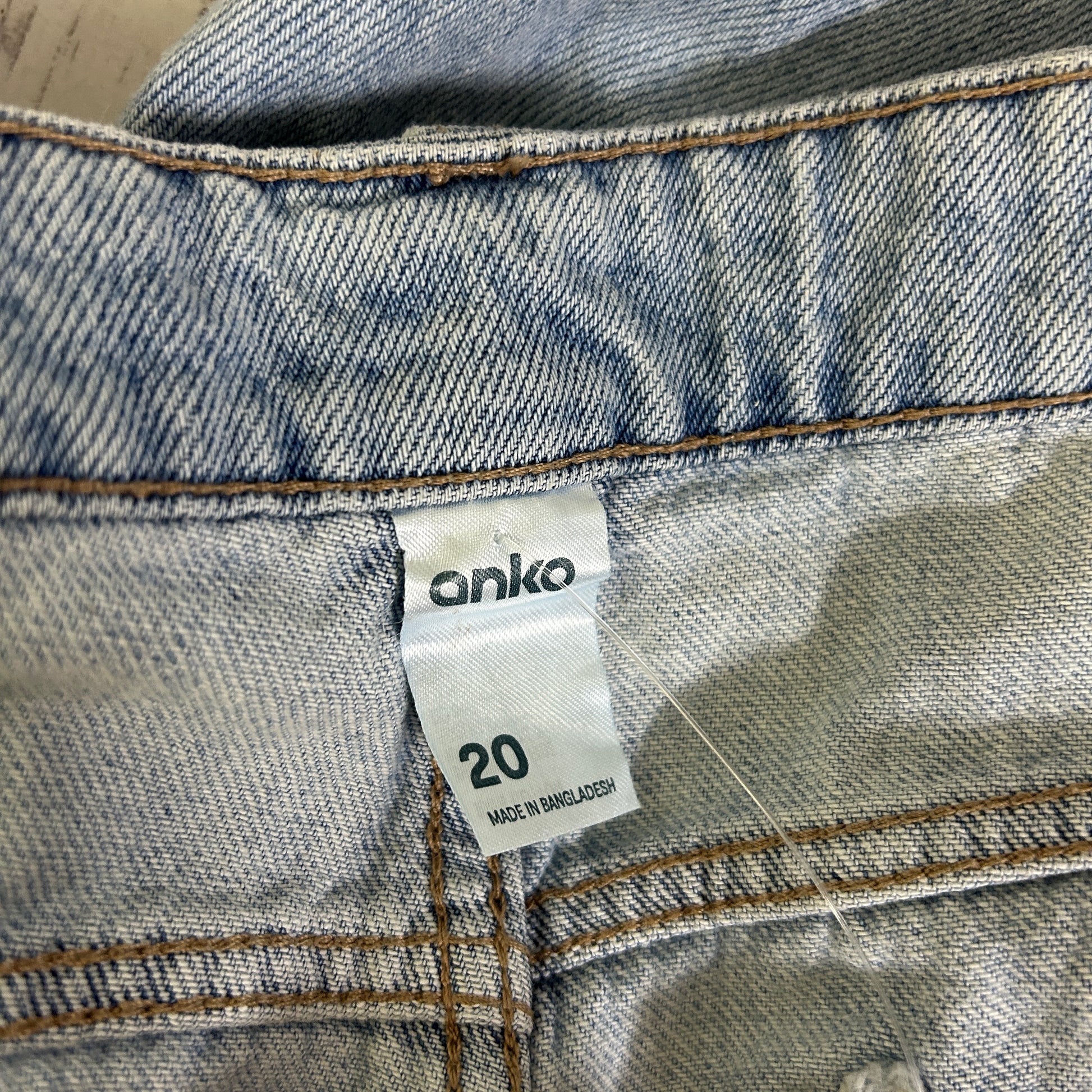 Anko size 20 jeans label detail view