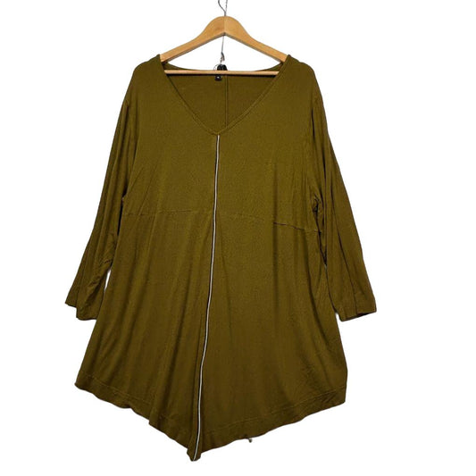 Taking Shape Khaki Batwing Top - Size XL