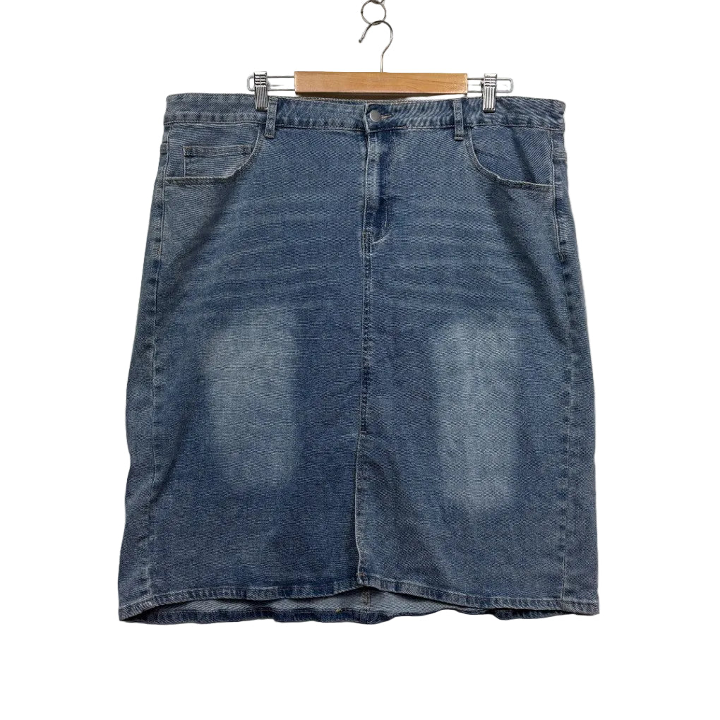 Blue Denim Skirt - Size 4XL